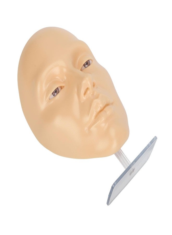 Jauarta 5D Silicone Makeup Practice Face Teaching Face Eye Cosmetic Mannequin Board for Cosmetology (White) - Image 4